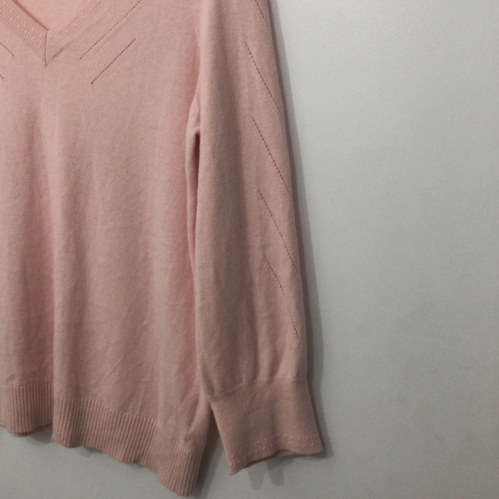Draper James sweater‎ womens size M light pink - Picture 4 of 6
